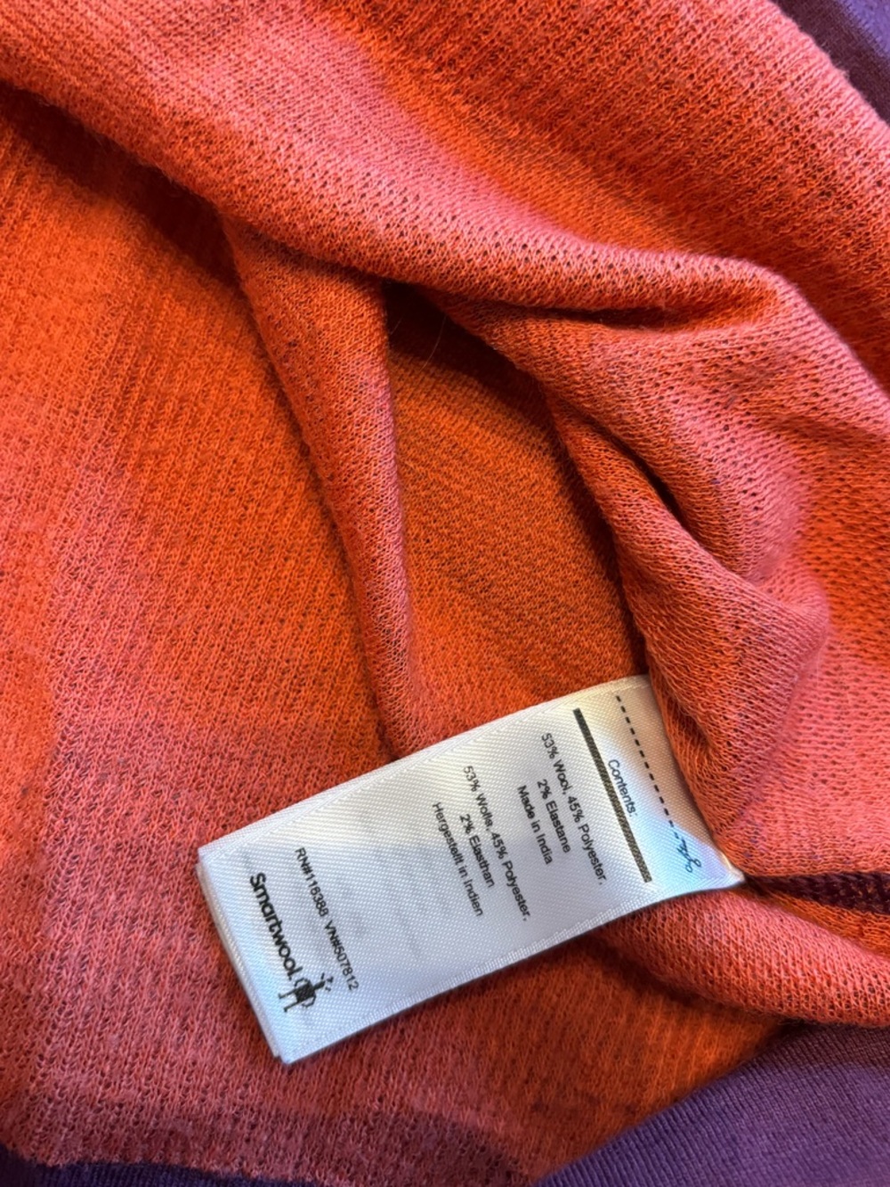 Smartwool Women’s Intraknit Merino Crew Base Layer Top Berry Size Large Read* - Picture 6 of 13